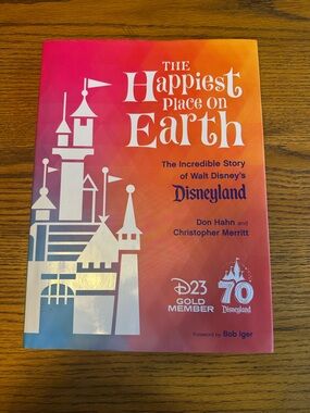 Disney The Happiest Place on Earth Hardcover Book